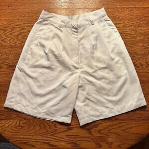 Vintage Guess Golf White Lined Shorts Women's Size 10 Made in USA